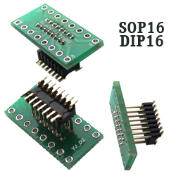 Переходник SOP16 на DIP16 (цанговый разъём)
