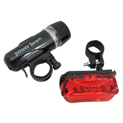 Комплект фонарей для велосипеда красный задний и белый передний