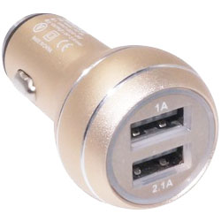 Мощный USB адаптер в прикуриватель Nokoko, ток до 3,1 ампера, 2 порта
