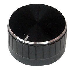 Большая ручка для переменных резисторов алюминиевая черная