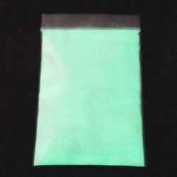 Сверхъяркий зелёный порошок-люминофор, 20 грамм