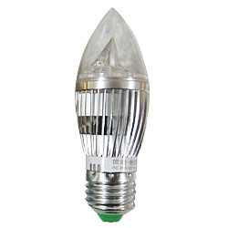 Светодиодная лампа 5 ватт с цоколем Е27 «свечка» (нейтральный белый)