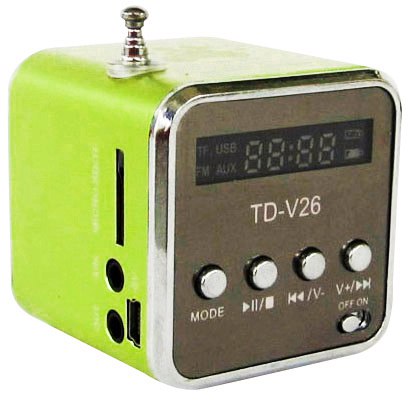 TD-V26 - MP3 плеер + FM радио салатовый