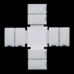 Крест для одноцветной лент 10 мм с коннекторами