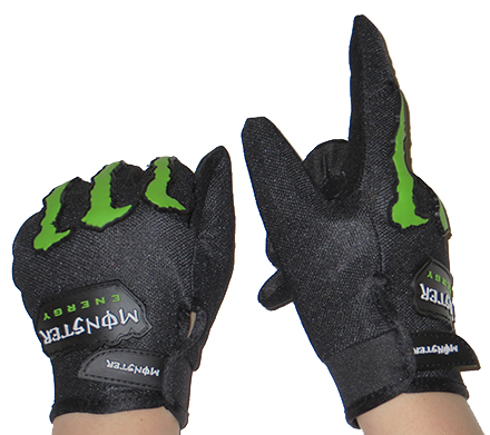 Велосипедные перчатки «Monster energy» L, чёрные