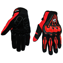 Перчатки HX RACING (вело-, мото спорт), красные, XL