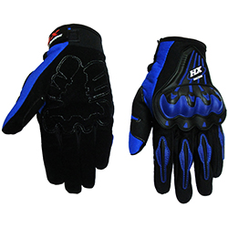 Перчатки HX RACING (вело-, мото спорт), синие, L