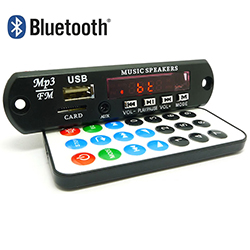 Панельный Bluetooth MP3, WAV, WMA и APE плеер c fm и дисплеем, 12v