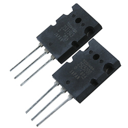 Комплиментарная пара транзисторов 2SA1943+2SC5200, NPN/PNP 230В 15А