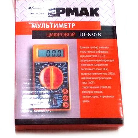 Мультиметр цифровой ЕРМАК  DT830 В