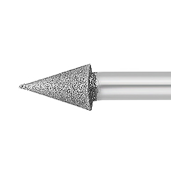 Коническая алмазная шарошка диаметр 10 мм GRIT 150