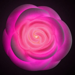 Светильник роза, меняющий цвет