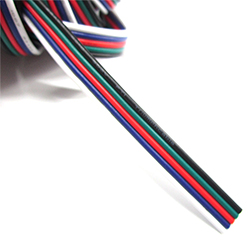 Провод пятижильный, цветной для RGBW 1 метр