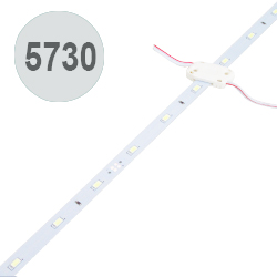 LED полоса на алюминиевой основе 30 диодов 5630 на метр, белый