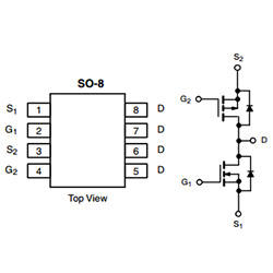 Модуль из двух N  и P канальных MOSFET Si4501
