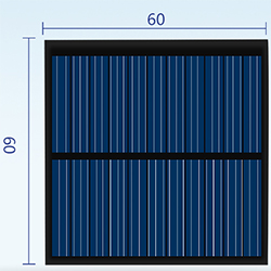 Солнечная батарея 5.5 вольт, 80 ма